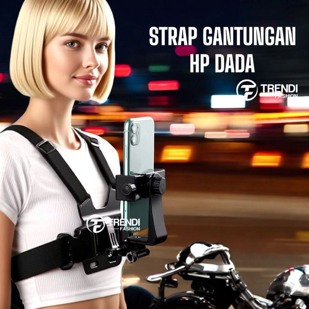 Chest Strap Phone Holder Gantungan Hp Dada Belt Handphone Strap Dada