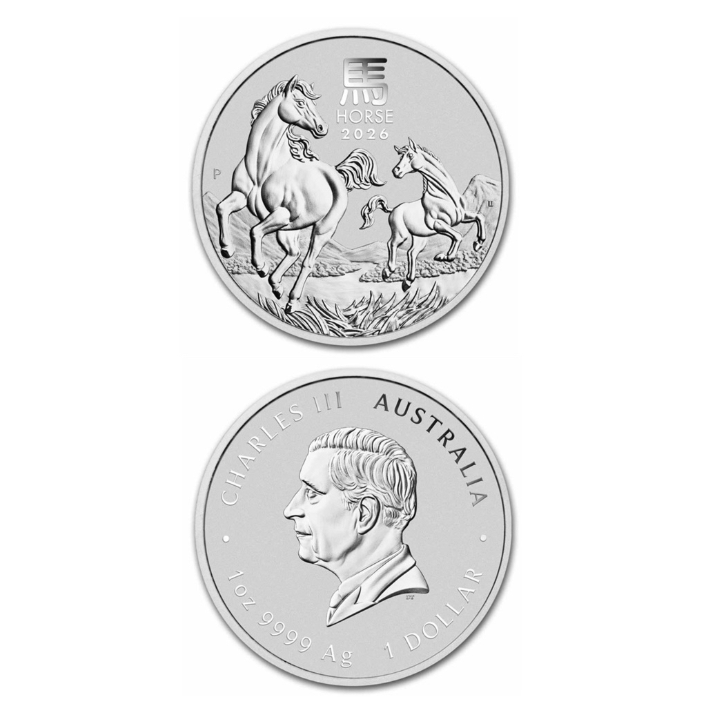 Silver Lunar Horse COIN - The Perth Mint 1 oz