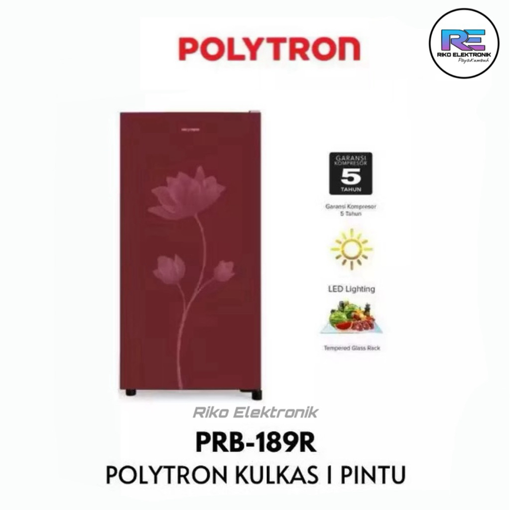 KULKAS POLYTRON 1 PINTU 180L - PRB 189 R