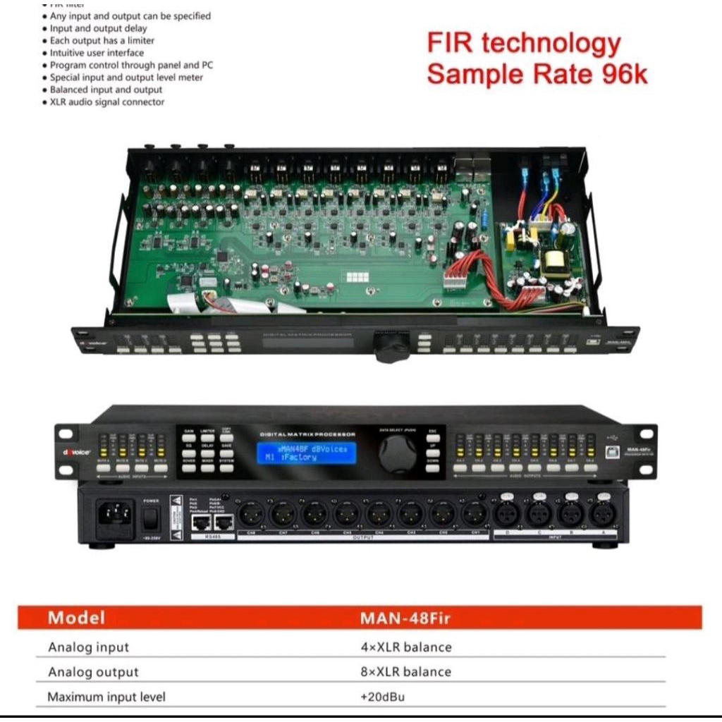 DLMS SPEAKER MANAGEMENT DB VOICE MAN 48FIR 48 FIR DBVOICE GARANSI ORIGINAL