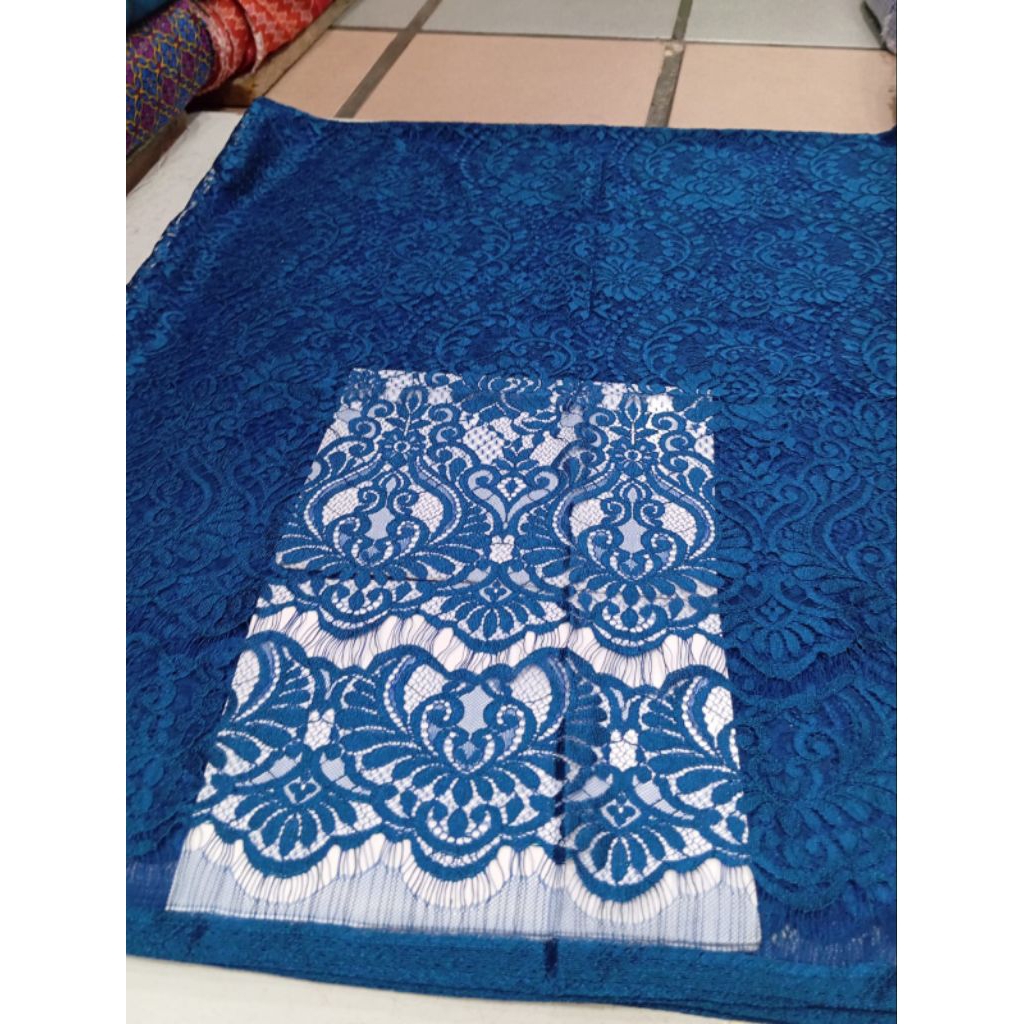 bakal kain kebaya renda brukat semi prancis