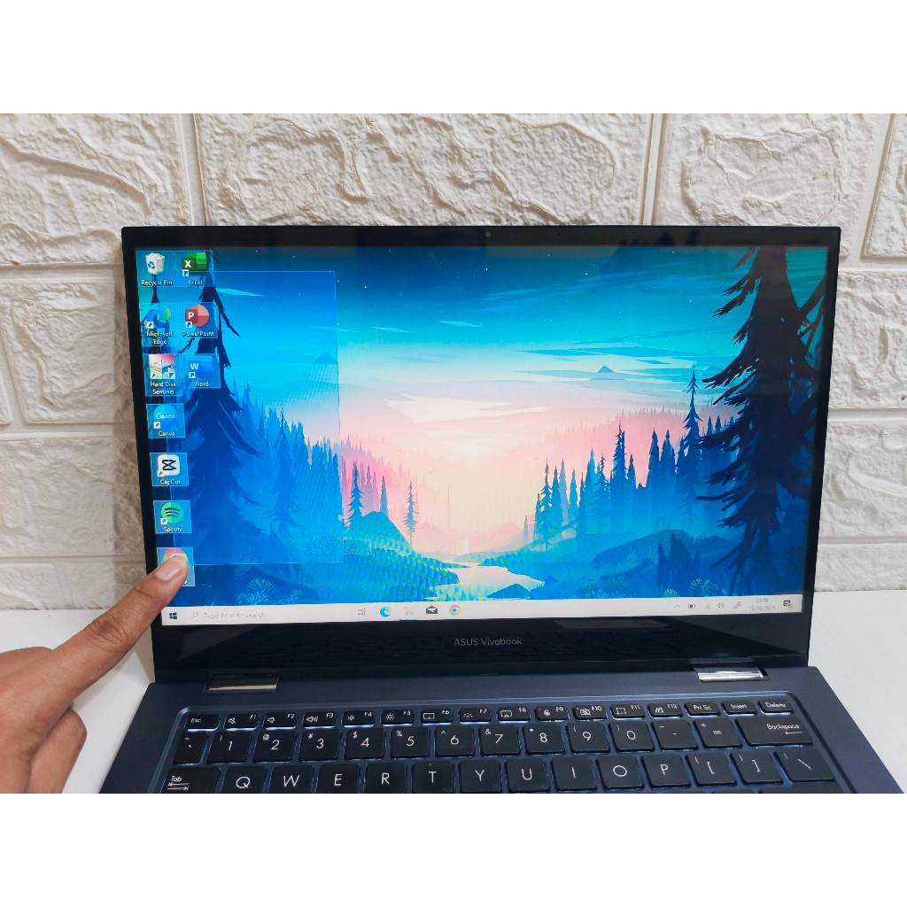 Asus Vivobook Go 14 Flip TP1400KA Touch 2in1 | Intel Pentium Silver N6000 | SSD 512GB | Laptop Bekas