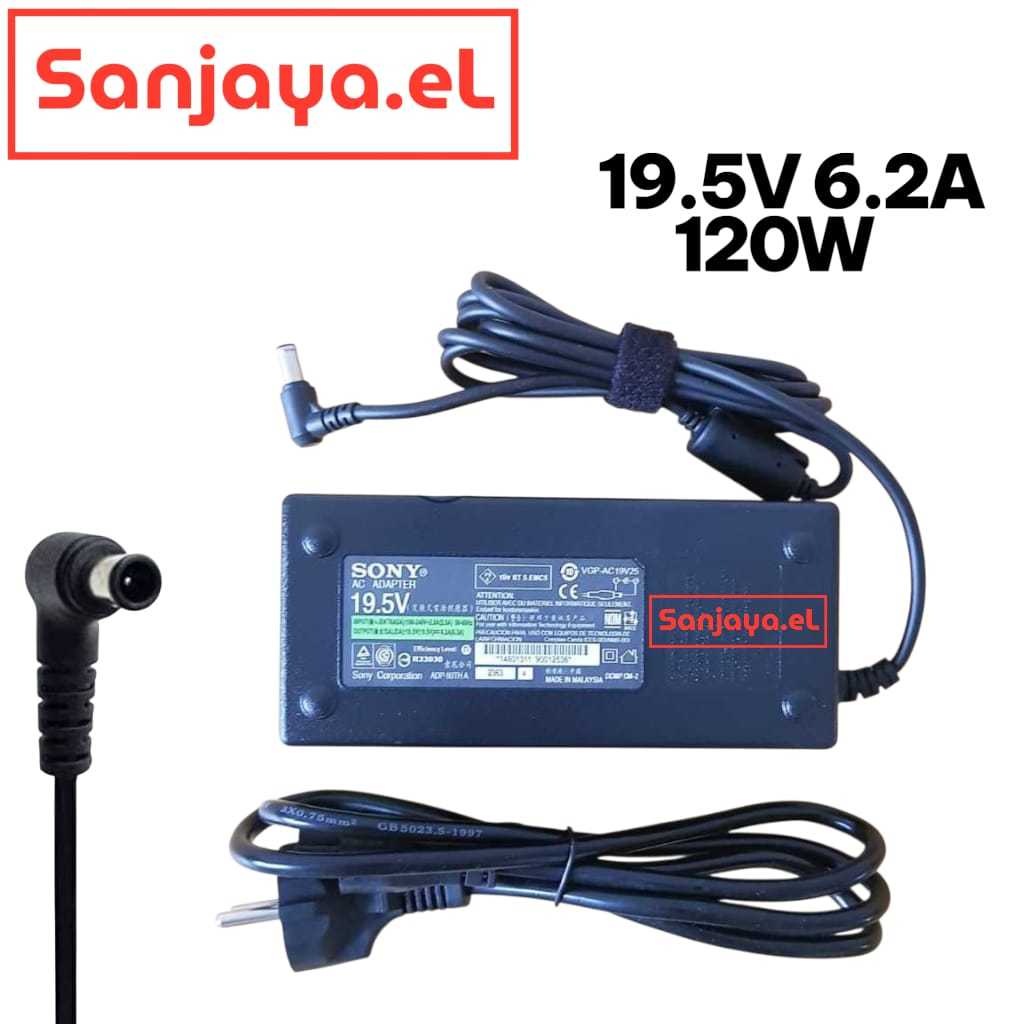 ADAPTOR CHARGER TV LED SONY BRAVIA 50 - 60 INCH 19.5V 6.2A FREE KABEL POWER