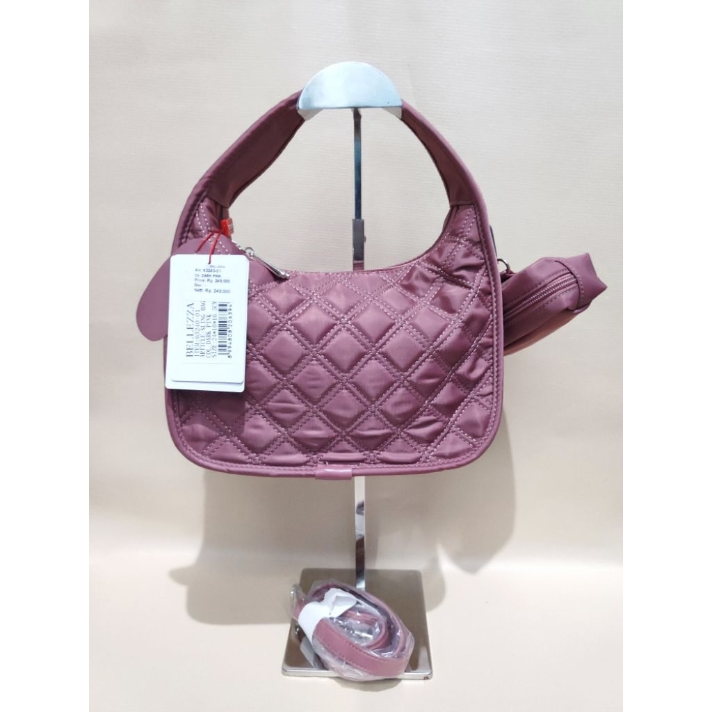 ORIGINAL ✅ BELLEZZA - 63240 Handbag Slingbag Nylon Parasut Quilted