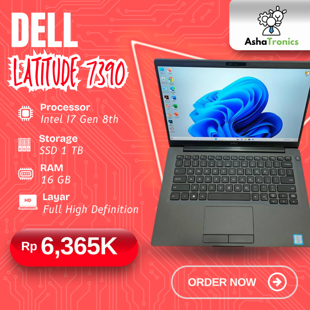 Dell Latitude 7390 I7 GEN 8 TH 16GB/1TB