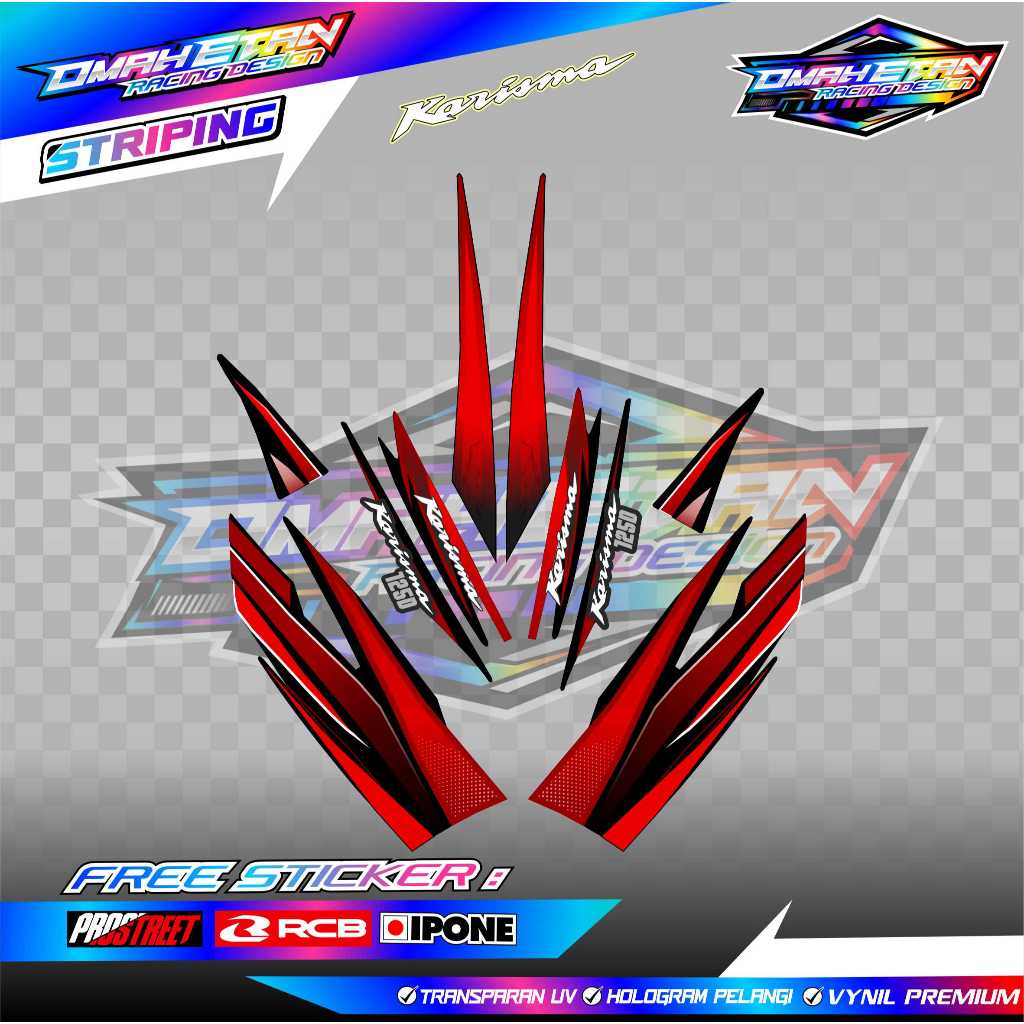 STRIPING VARIASI HONDA KARISMA 125 D / STICKER LIST VARIASI MOTOR KARISMA 125 D