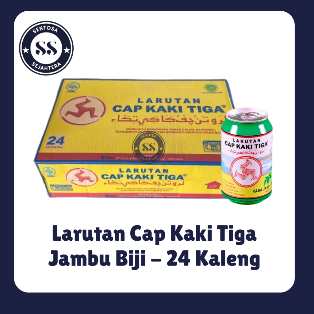 Larutan Cap Kaki Tiga Kaleng 1 Dus isi 24 Kaleng [Khusus Instant]