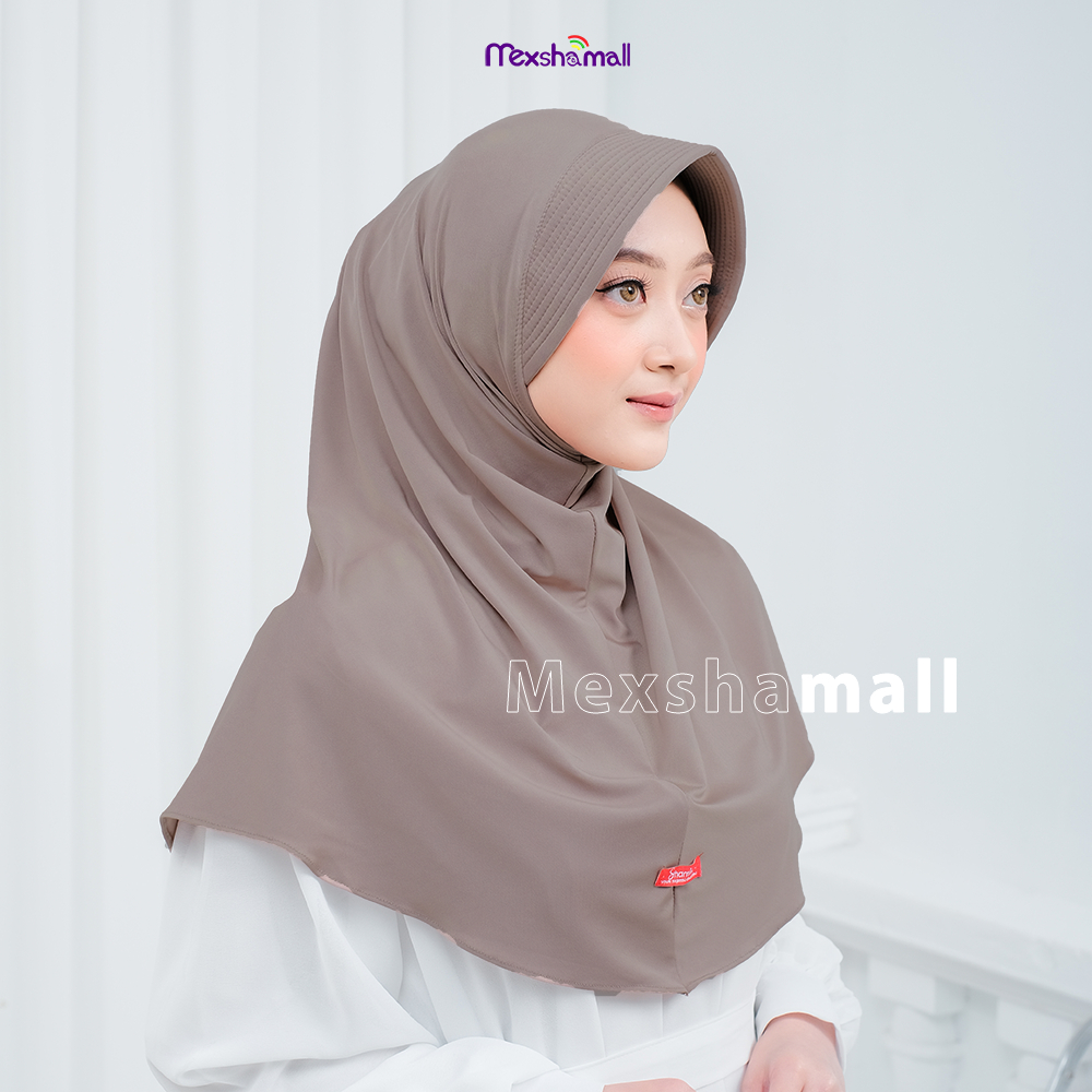 Shamira - Jilbab Instan Kerudung Bergo Sport Olahraga Size L Jersey Premium