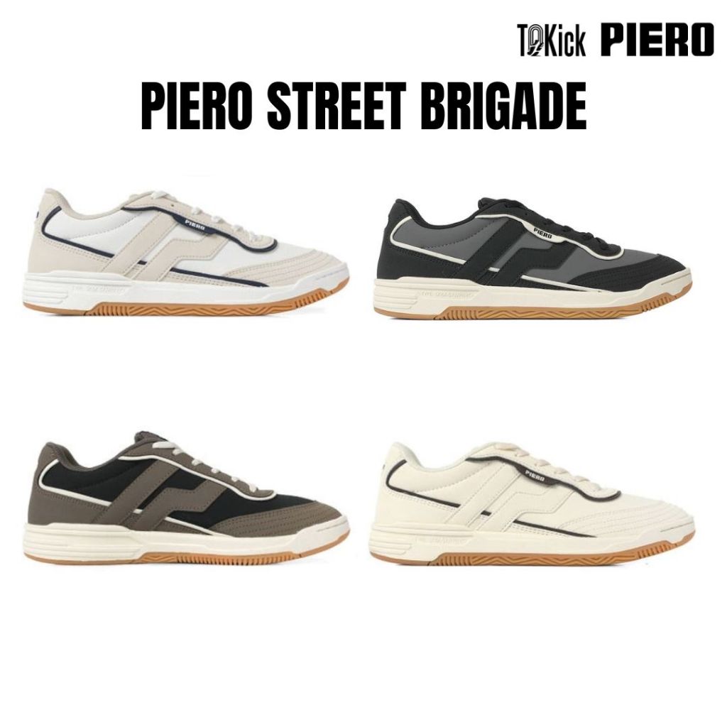 Sepatu Pria Piero Street Brigade Original Casual Sneaker 4 Warna Trend 2025