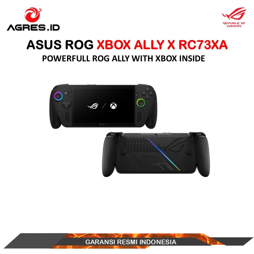 ASUS ROG XBOX ALLY X AMD RYZEN AI Z2 EXTREME 24GB 1TB W11 7.0FHD 120HZ 100SRGB GARANSI RESMI ASUS