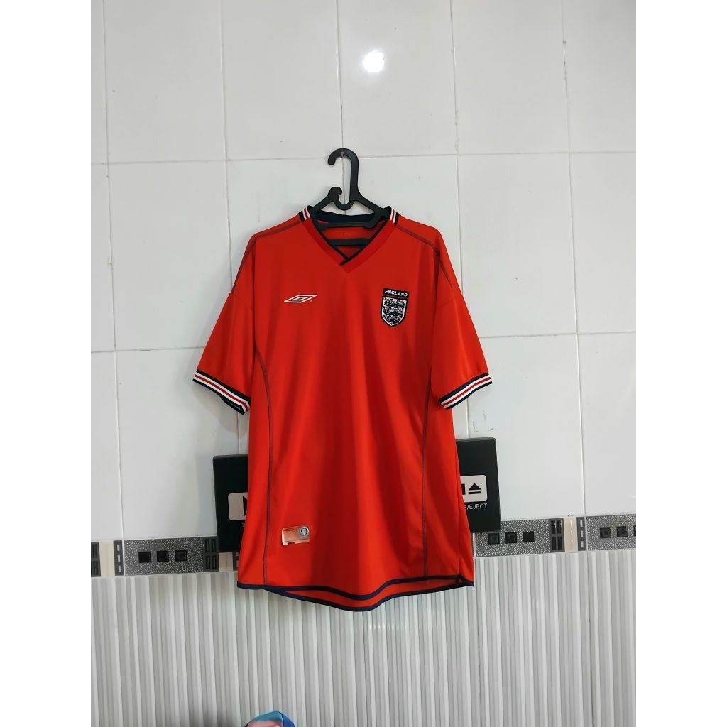 Jersey England Inggris Away 2002 Original