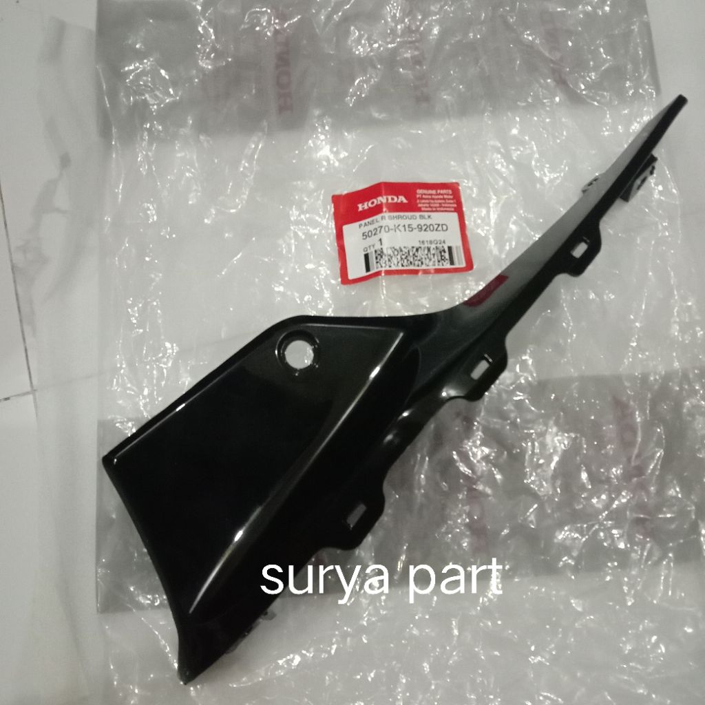 panel shroud CB150 CB150R K15G 2016 2017 2018 hitam glossy cover samping tanki CB150R K15G hitam glo