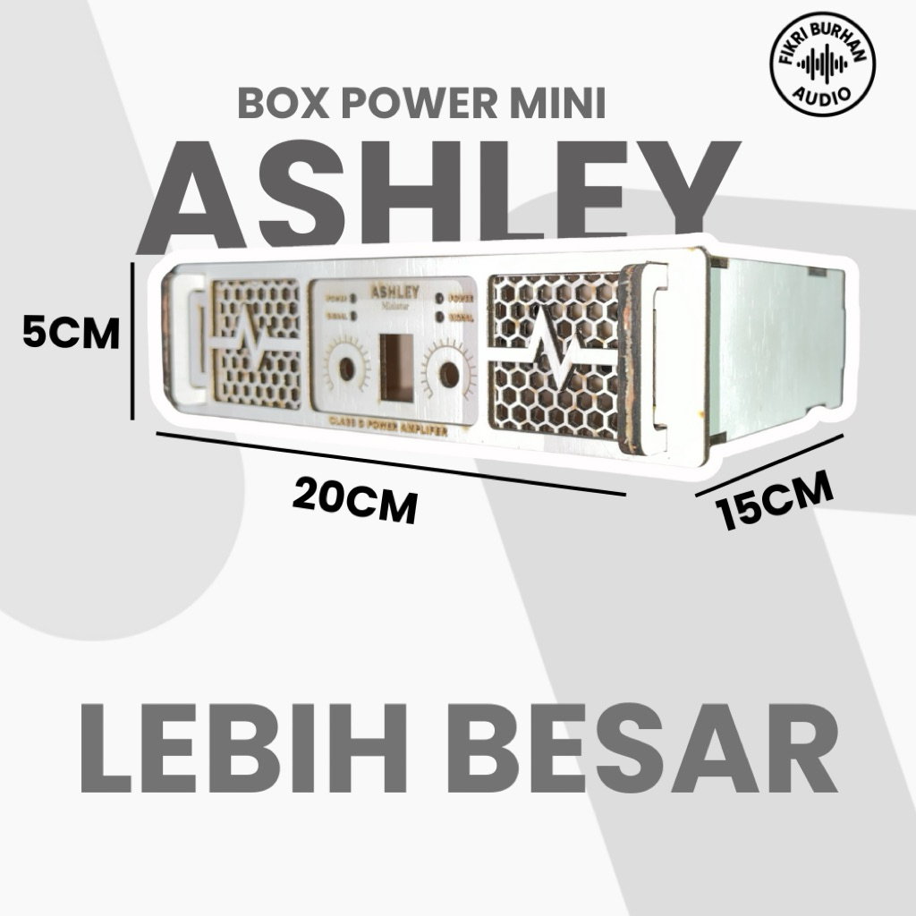 Box Power Mini Ashley Miniatur Bisa untuk TPA3116d2 atau ZK3002