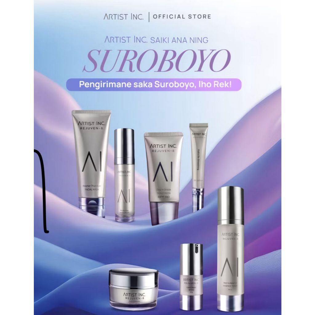 ARTIST INC - SKINCARE LENGKAP // JSELECTIV X JHON KOSMETIK // Moisturizer Face Wash Serum Toner Suns