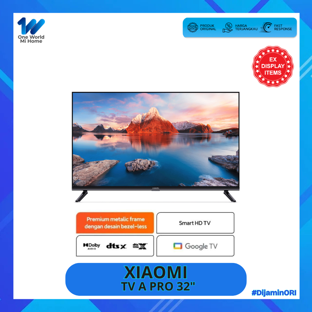 EX DISPLAY / PRELOVED Xiaomi TV A Pro 32 Smart TV Google Assistant RAM 1,5 GB ROM 8GB