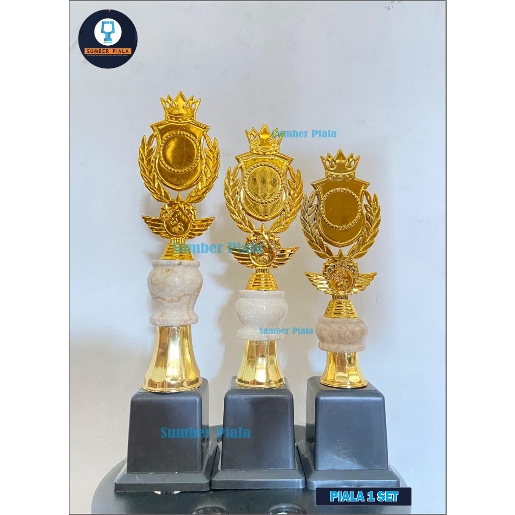 PIALA 1SET / SATUAN KOMBINASI MARMER 7,5,3CM