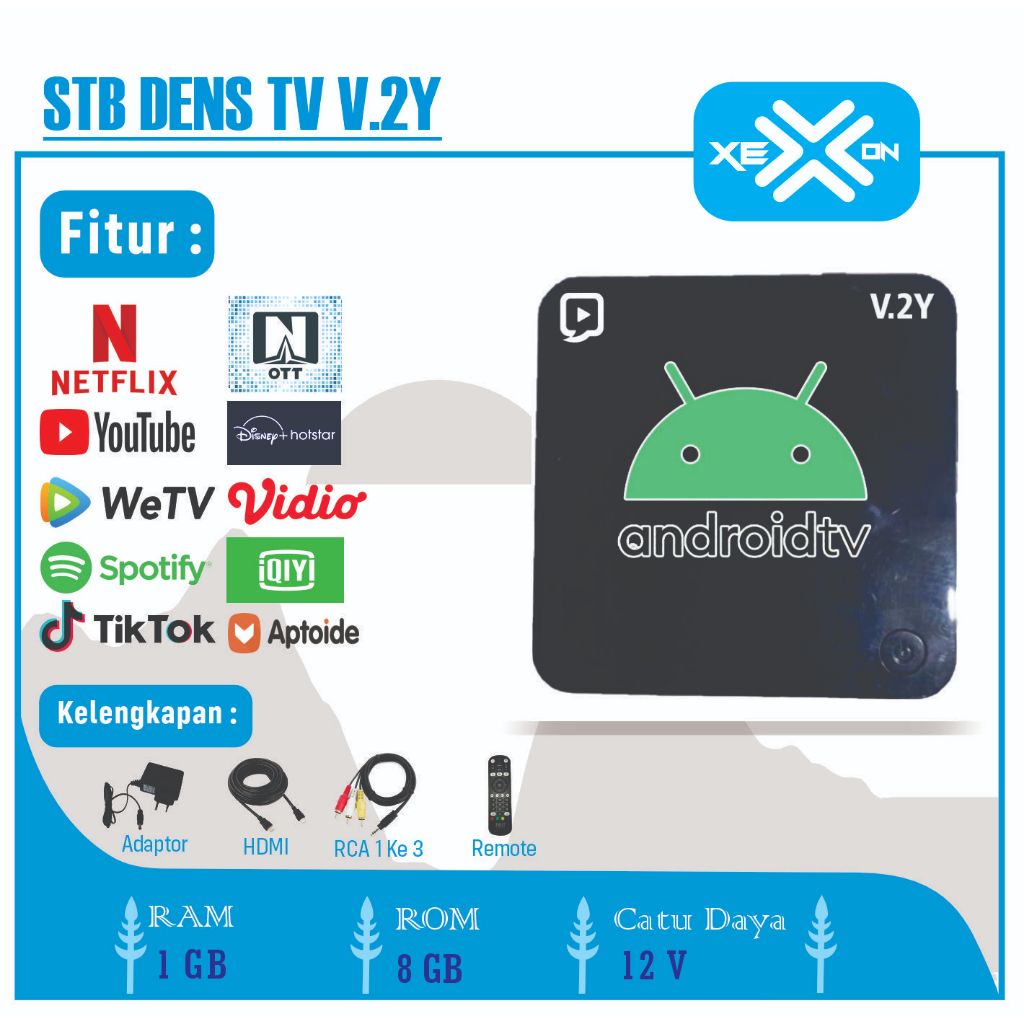 STB B860H Dens TV V.2Y Android TV Support Netflix
