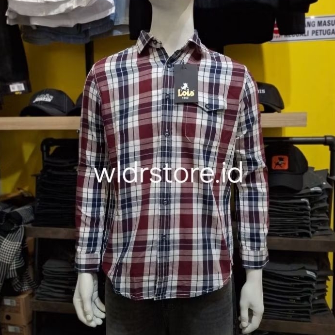 KEMEJA PRIA BRAND LOIS ORIGINAL SLIMFIT 461