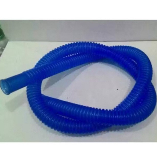 Selang Sprial Biru Aquarium Pendek, Panjang