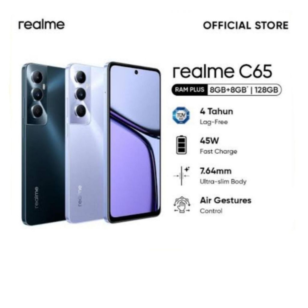 HP REALME C65 8/128 GB - REALMI C 65 RAM 8GB ROM 128GB GARANSI RESMI