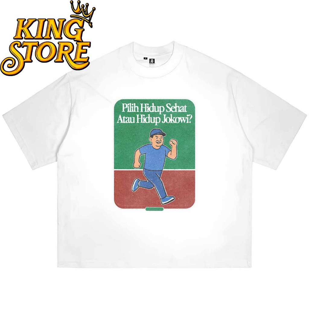 KAOS JOKOWI - PILIH HIDUP SEHAT ATAU HIDUP JOKOWI  - Kaos Dinasti Jokowi Presiden Indonesia Merdeka