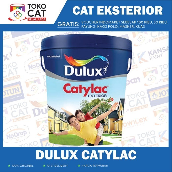 CAT EXTERIOR  | DULUX CATYLAC EXTERIOR PUTIH 888 25 KG | KEMASAN PAIL