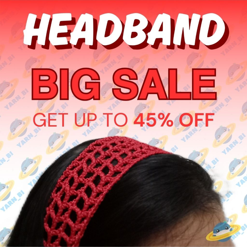 [READY STOCK] Bandana Rajut Dewasa Karet dan Tali - HANDMADE