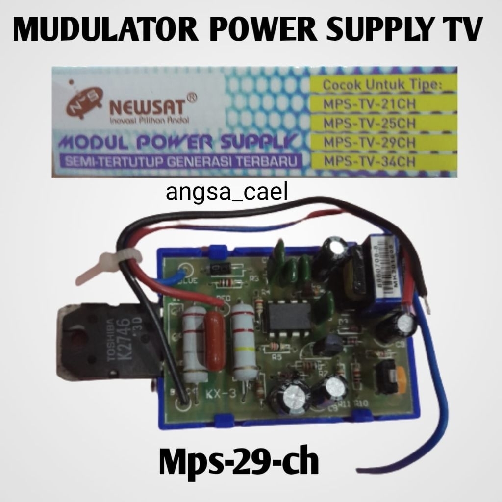 MODULATOR NEWSAT TV 29INCHI Mps-29-ch MODULATOR POWER SUPPLY TV