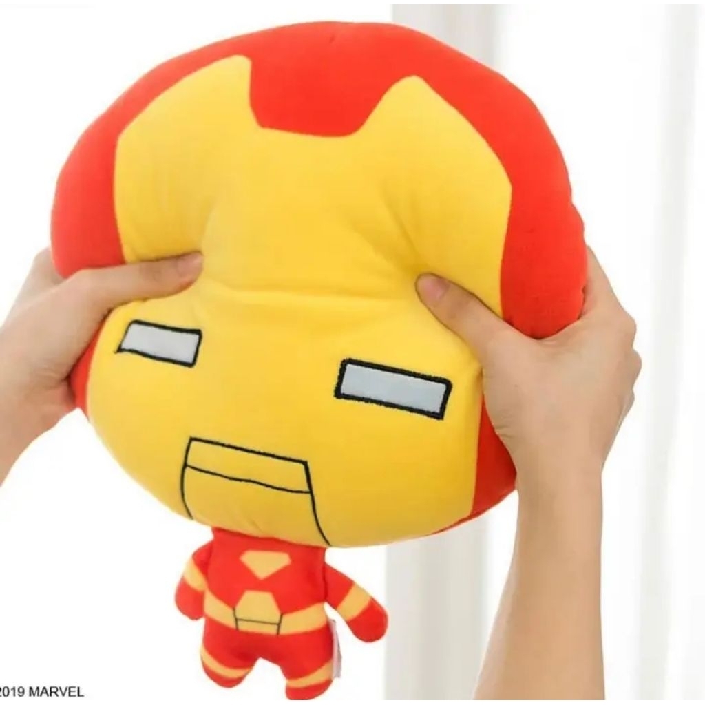 Boneka bantal ironman Marvel Original Miniso | Kado Hadiah Anak Cowo
