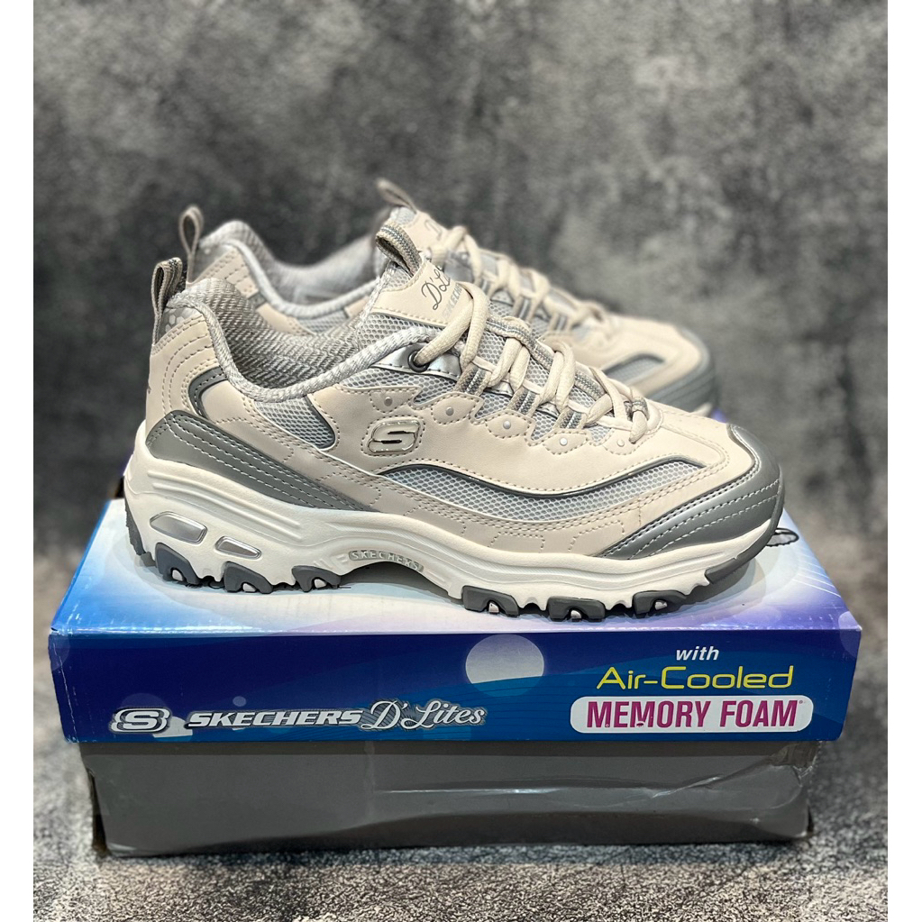 BEST SELLER Skechers D’lites 4.0 / D’lites 5.0 Wildcats / Finest Natural/Rose/White/Black Women's Sh