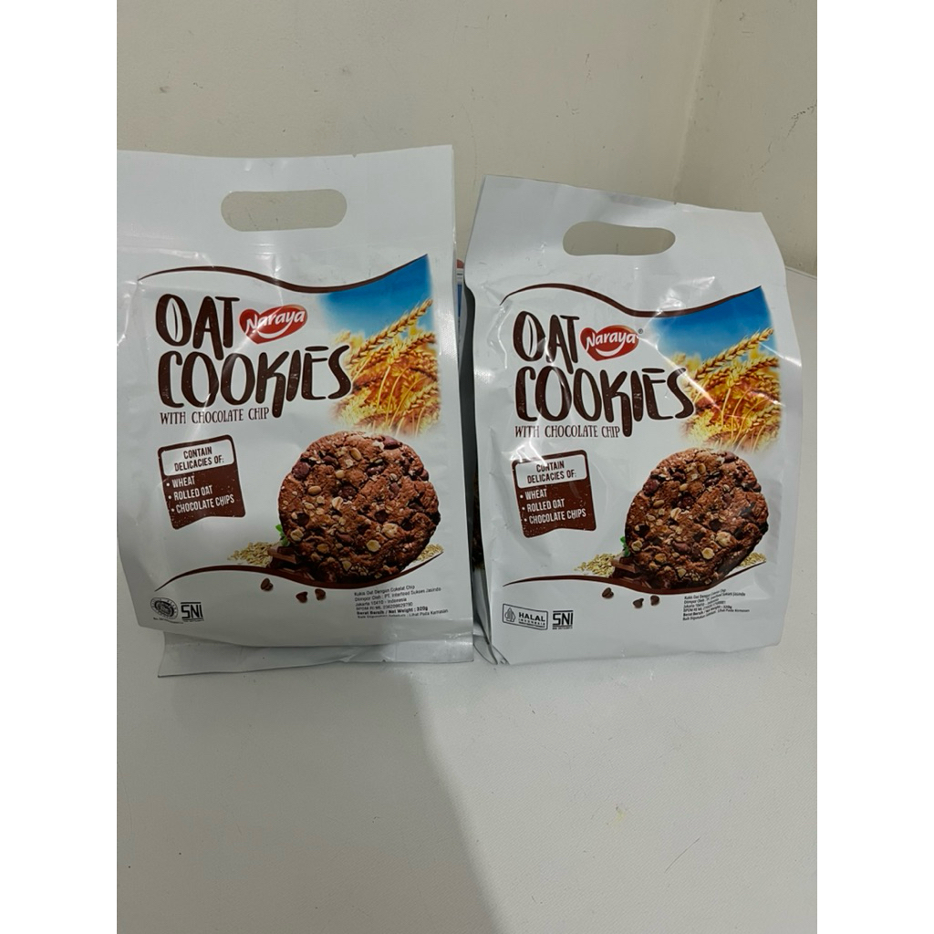 SNACK IMPOR MALAYSIA | OAT NARAYA COOKIES WITH CHOCOLATE CHIP | COOKIES OAT RENDAH GULA 320gram