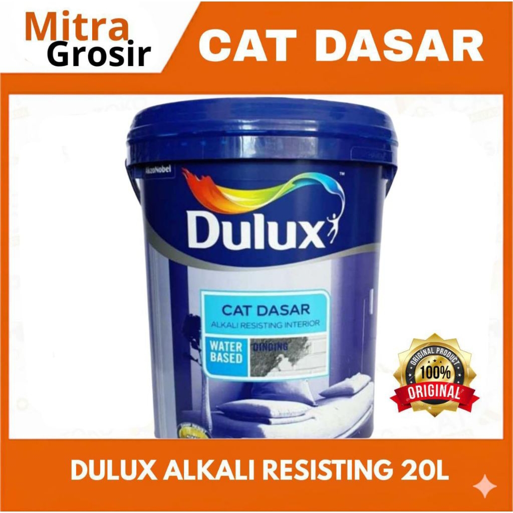 DULUX CAT DASAR INTERIOR | DULUX ALKALI INTERIOR 20 LITER | DULUX SEALER INTERIOR | KEMASAN PAIL