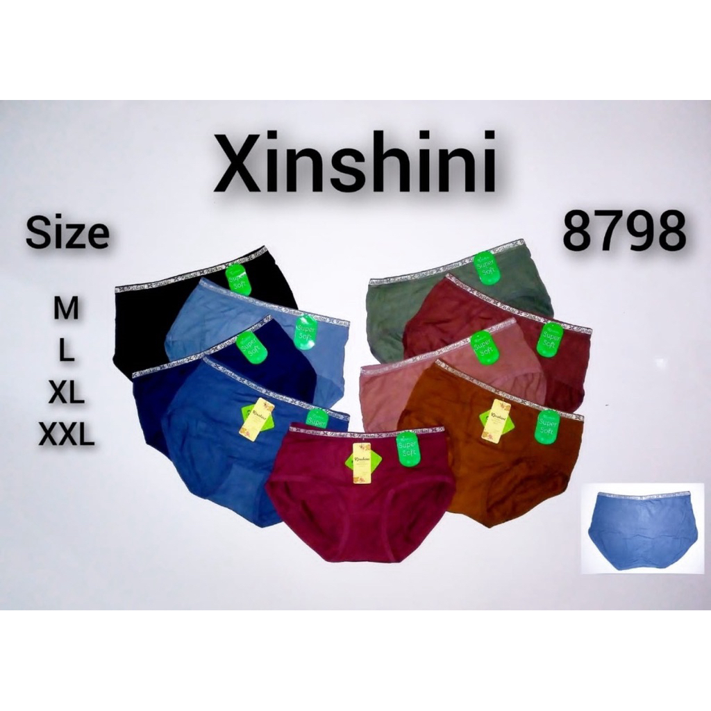 (6PCS)CELANA DALAM WANITA XINSHINI CD XINSHINI ART 8798 6PCS