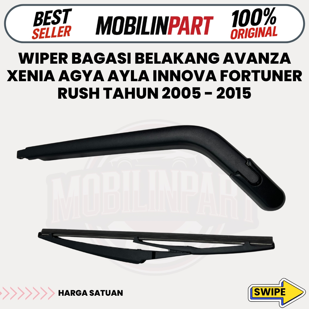 Wiper Kaca Belakang Mobil untuk Avanza Xenia Agya Ayla Innova Fortuner Rush 2005-2015