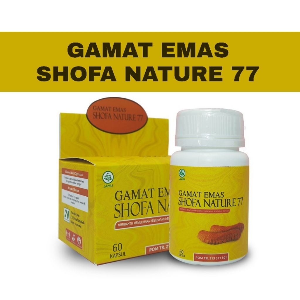 KAPSUL GAMAT EMAS SHOFA NATURE 77