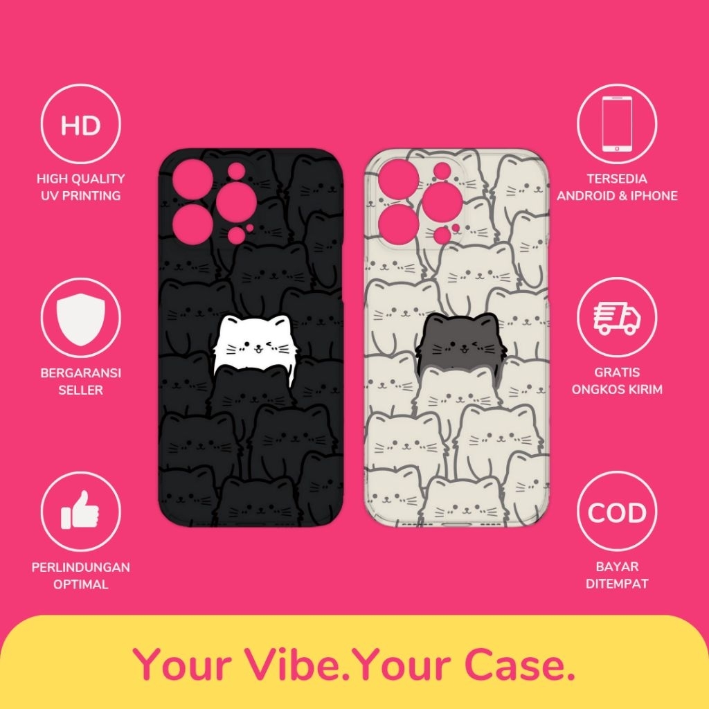 Custom Case Couple Desain Untuk All Type Hp Bahan Softcase Anticrack Lucu Cute Casing Cassing Costum