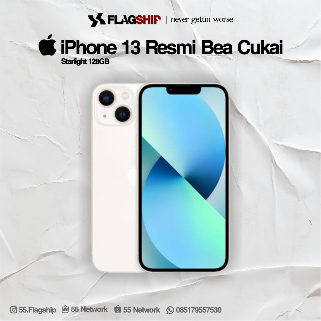 iPhone 13 128GB Starlight Resmi Bea Cukai