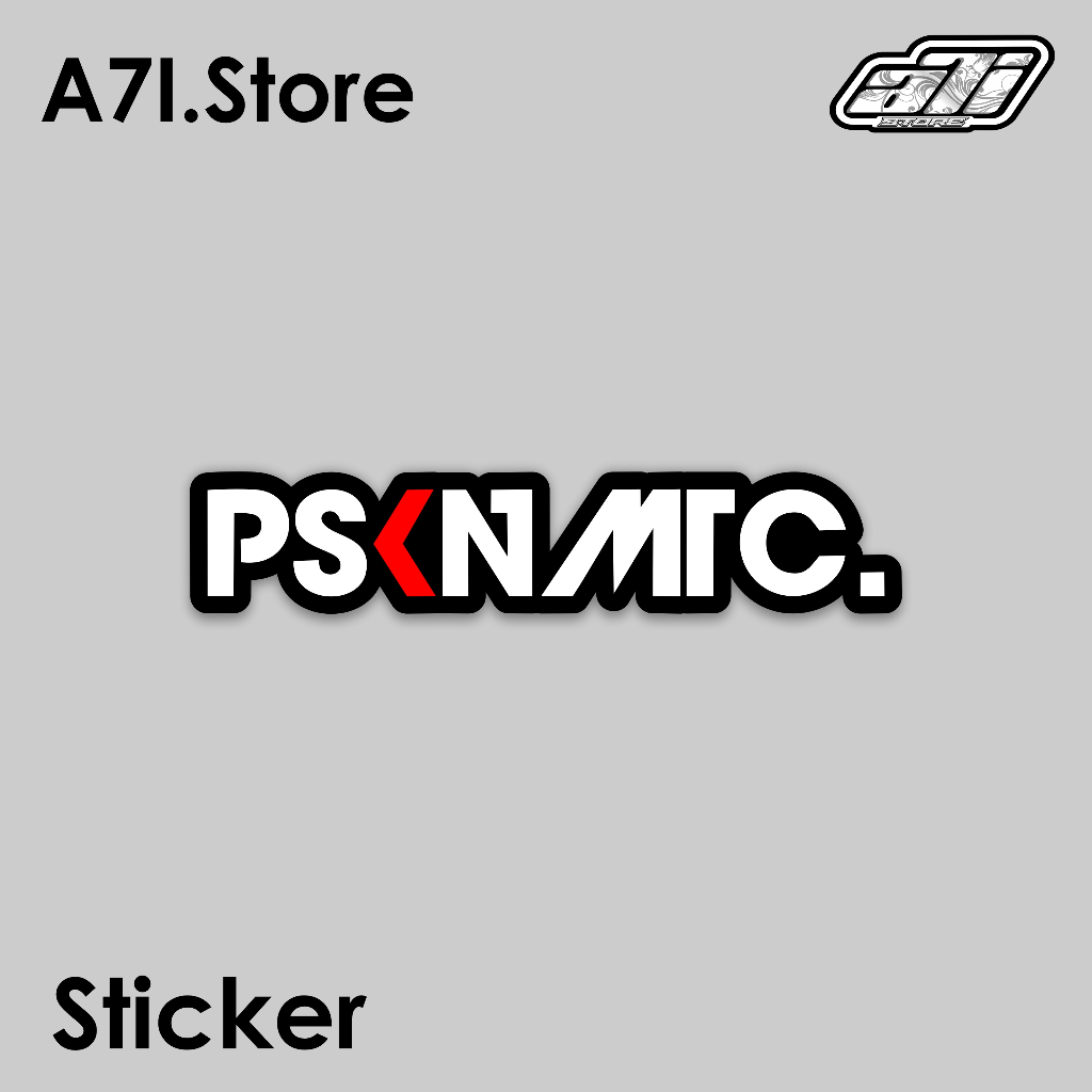 Sticker logo PSKNMTC Vinyl Glossy Sticker Variasi Sticker print&cut / PSKNMTC
