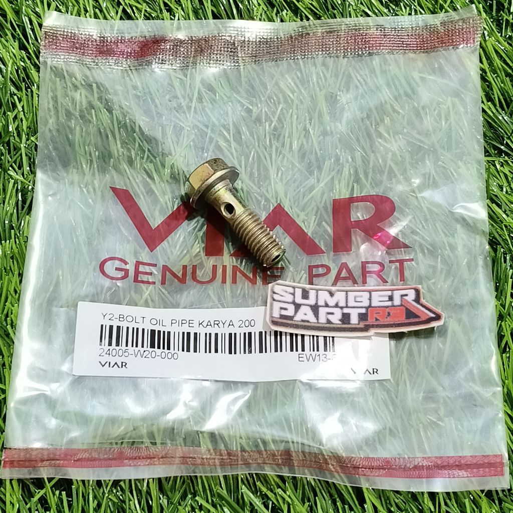 (oriviar) 24005w20 baut pipa selang oli oil cooler viar bolt oil pipe / sedia sparepart motor roda t