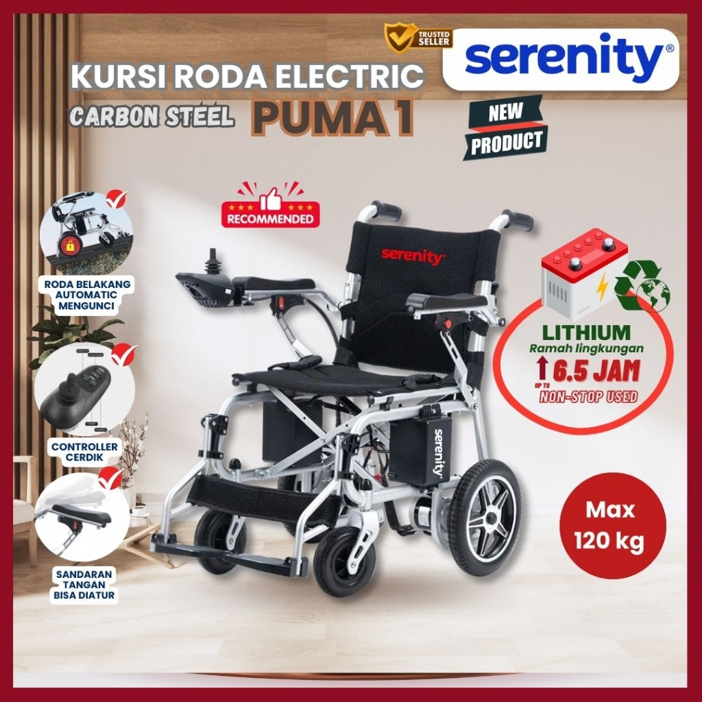 Kursi Roda Elektrik Serenity Puma I / Kursi Roda Elektrik Portable