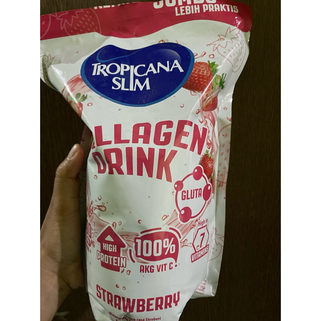 COLLAGEN TROPICANA SLIM ASLI 100% NUTRIMART BARU DI MINUM 7 KALI