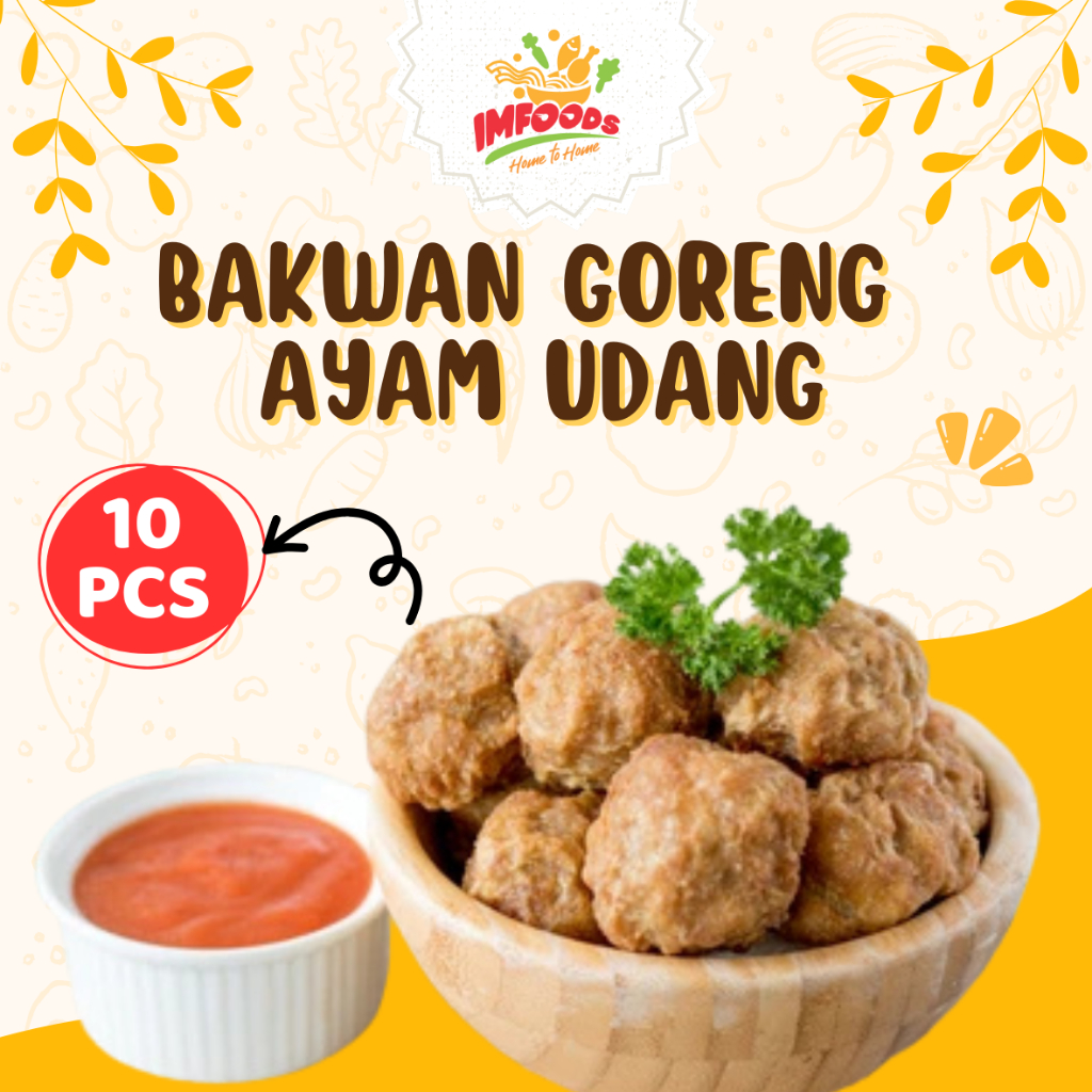 Bakwan goreng ayam udang/Bakwan Goreng/Bakwan Ayam Udang/Bakwan isi 10 pcs/Bakwan/Gorengsn / imfoods