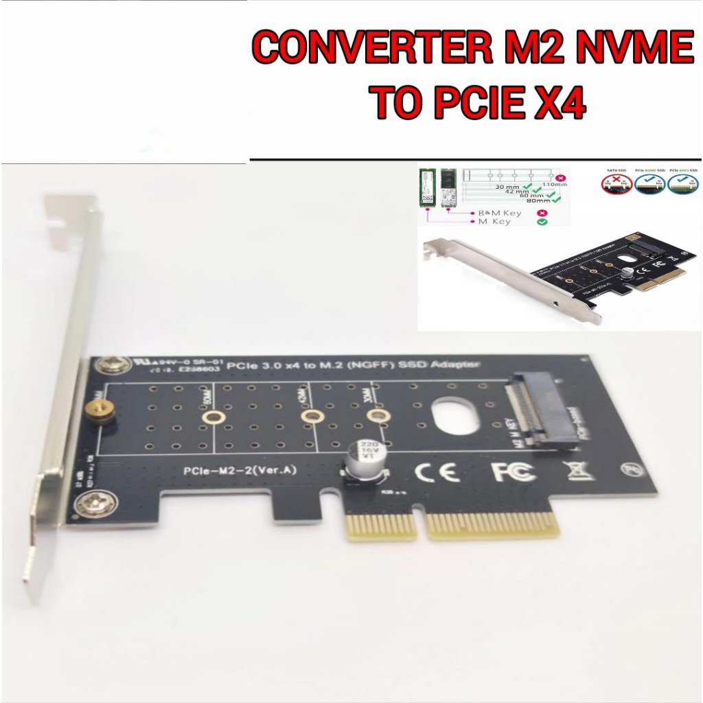 CONVERTER ADAPTER M2 NVME TO PCIE X4