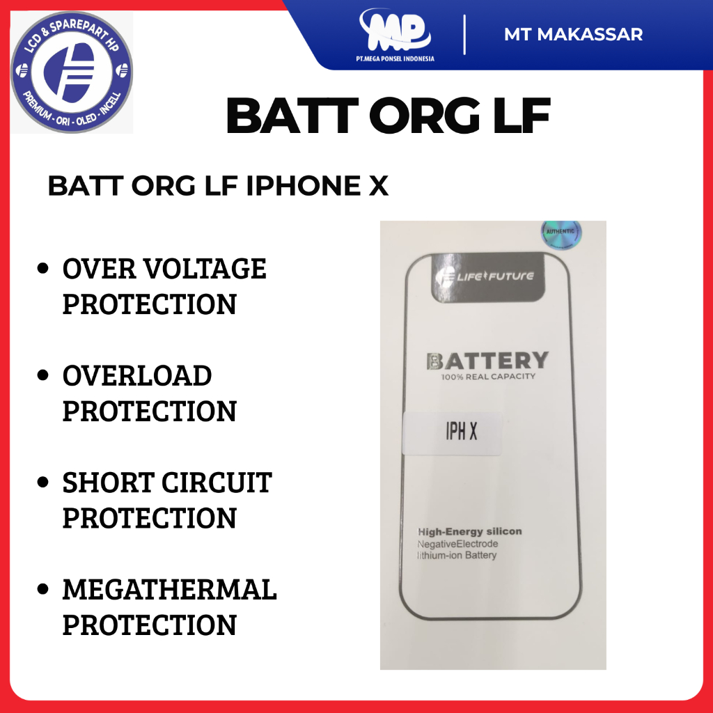 BATTERY ORG LIFE FUTURE IPHONE X