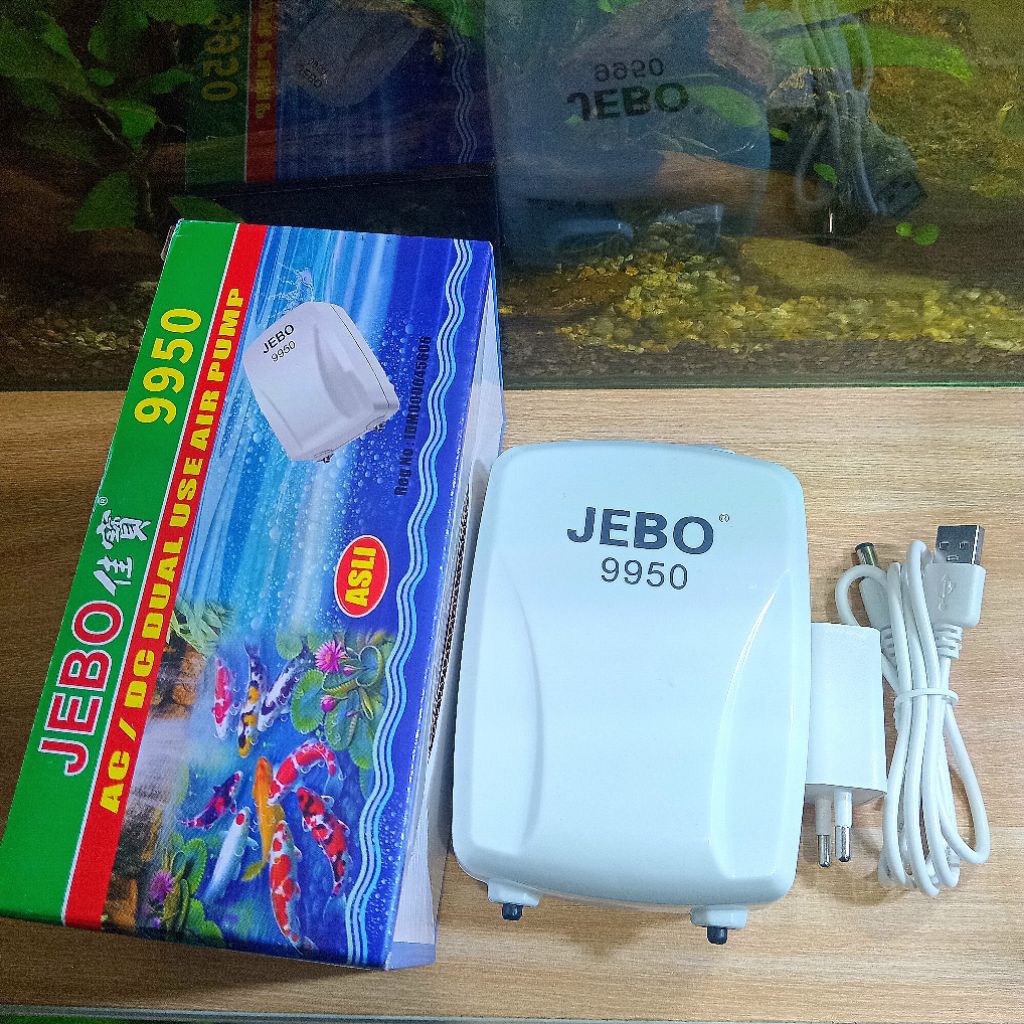 Mantulbee Aerator Jebo Ac/Dc 9950 / Air Pump Jebo / Aerator Aquarium