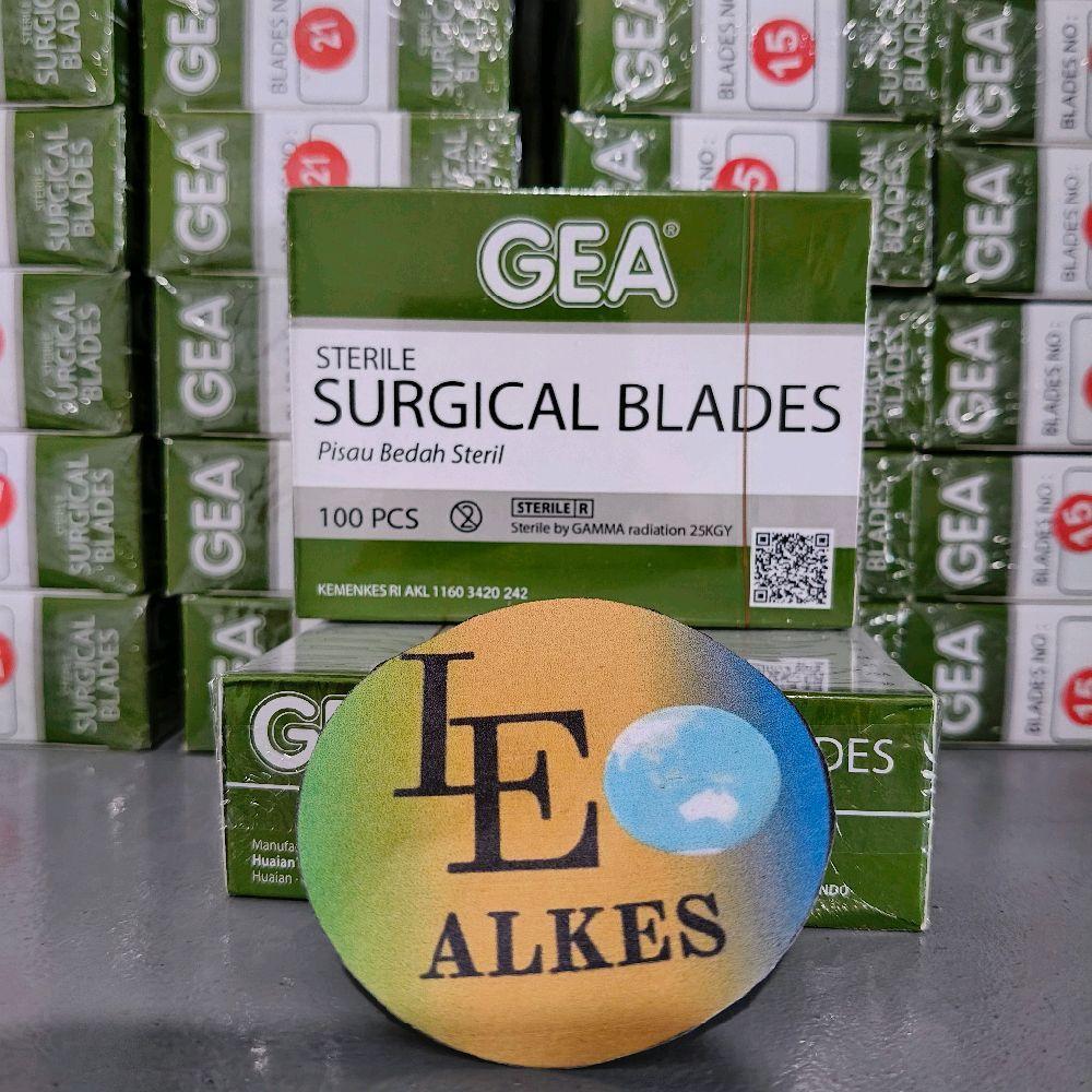 GEA Bisturi No 10 11 12 15 20 21 22 23 24 Blades Surgical Blade Mata Pisau Bedah Medis Operasi