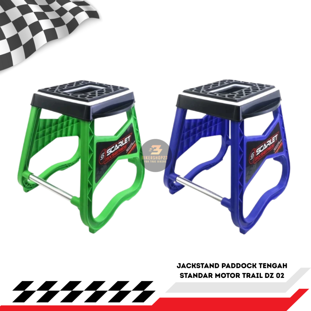 SCARLET RACING Jackstand Paddock Tengah Standar Motor Trail DZ 02