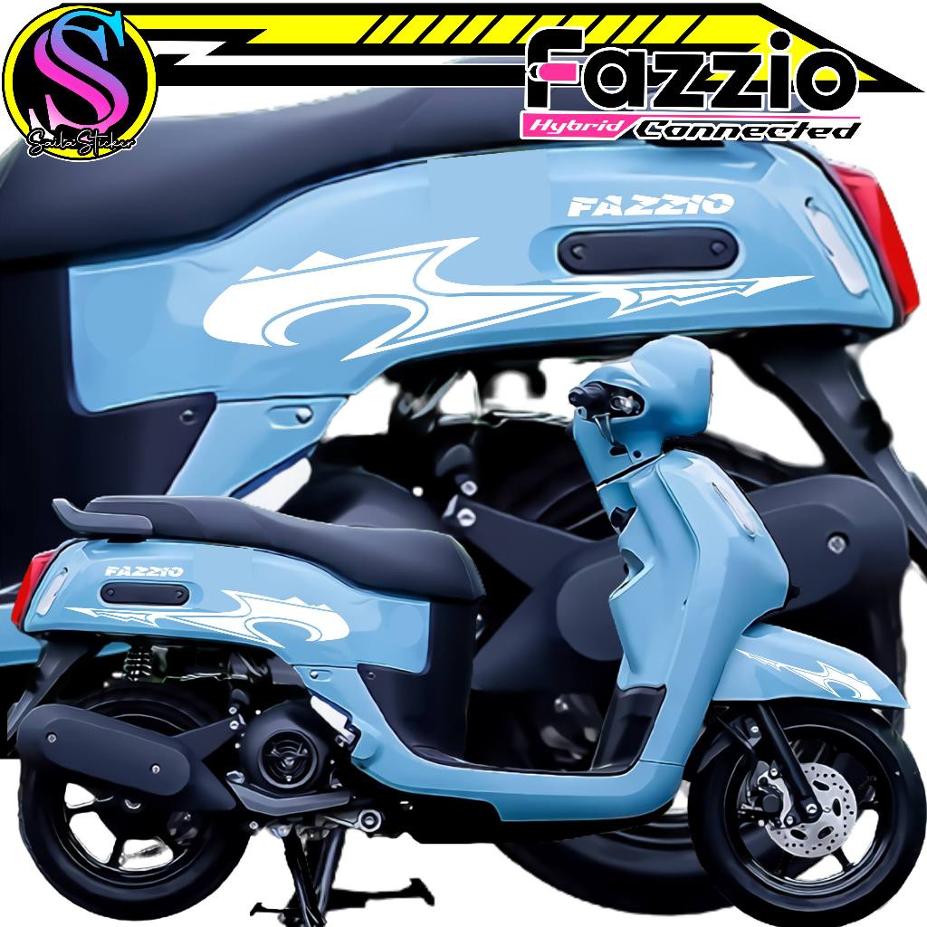 606A/Stiker Cutting Fazzio Tahan Air Anti Air/stiker motor/striping motor fazzio/sticker cutting