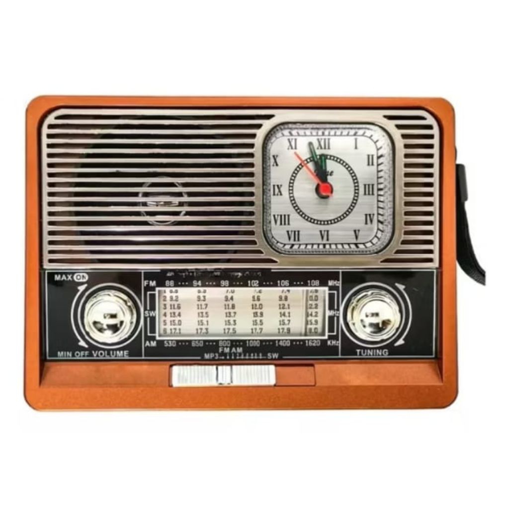 Radio bluetooth speaker f-105 fleco AM FM SW 1-6 super bass radio cass dan baterai radio jam