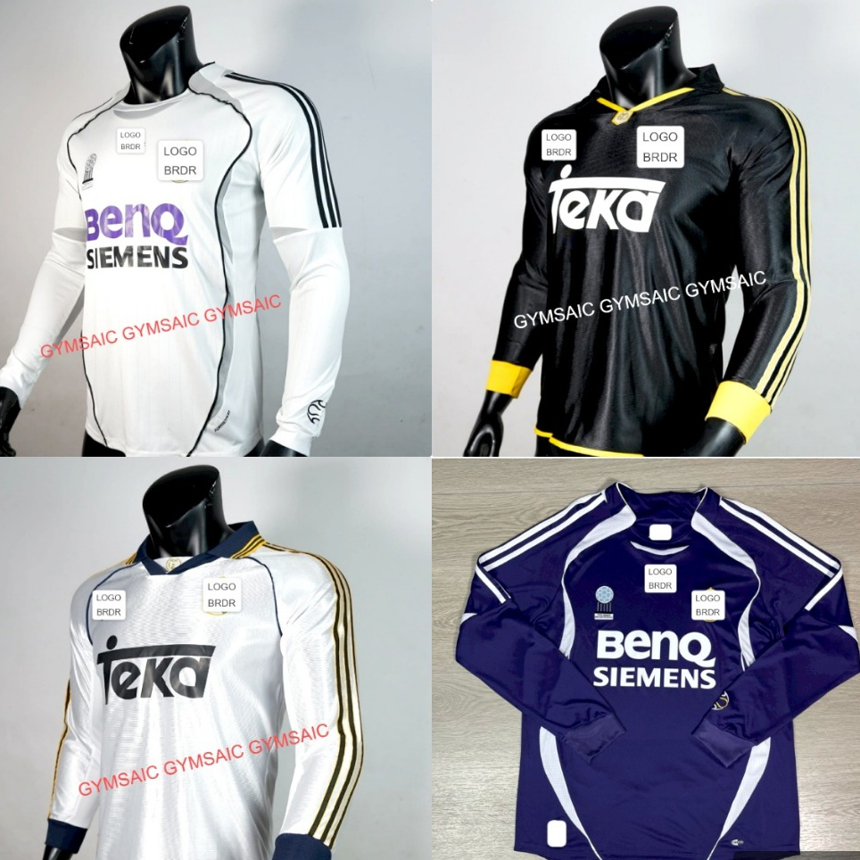 LS LONGSLEEVE JERSEY RETRO MADRID HOME AWAY 1998 1999